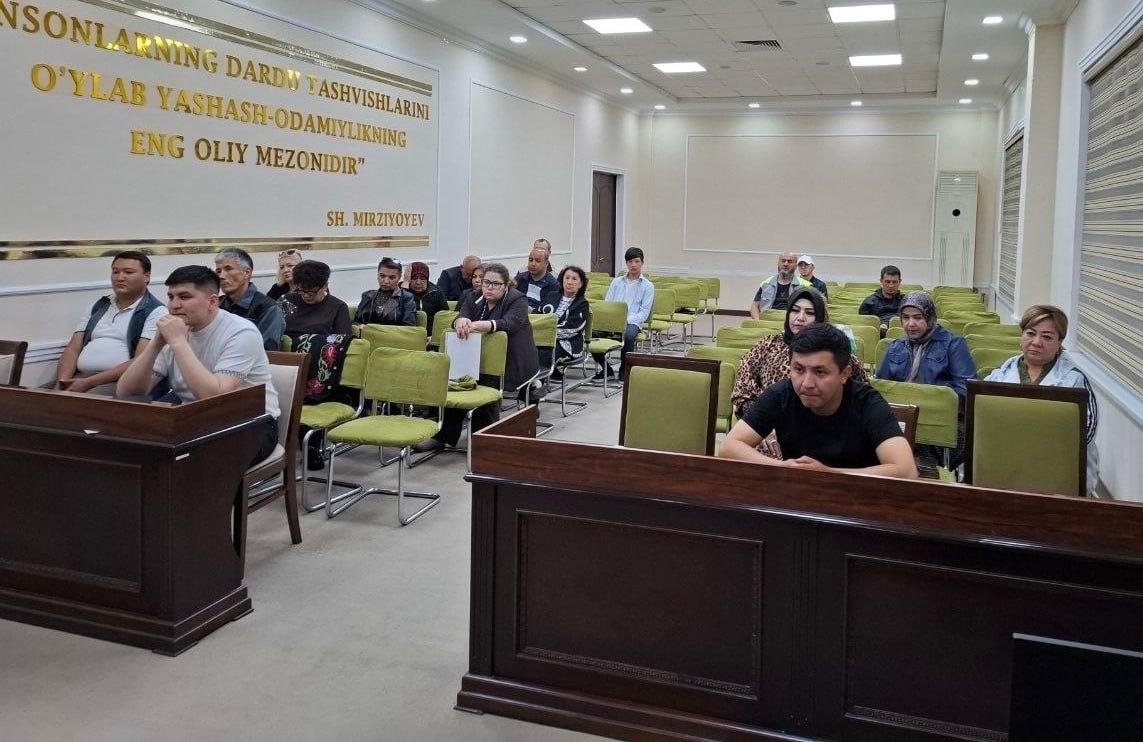 🏢 Шайхонтоҳур туманида штаб йиғилиши бўлиб ўтди