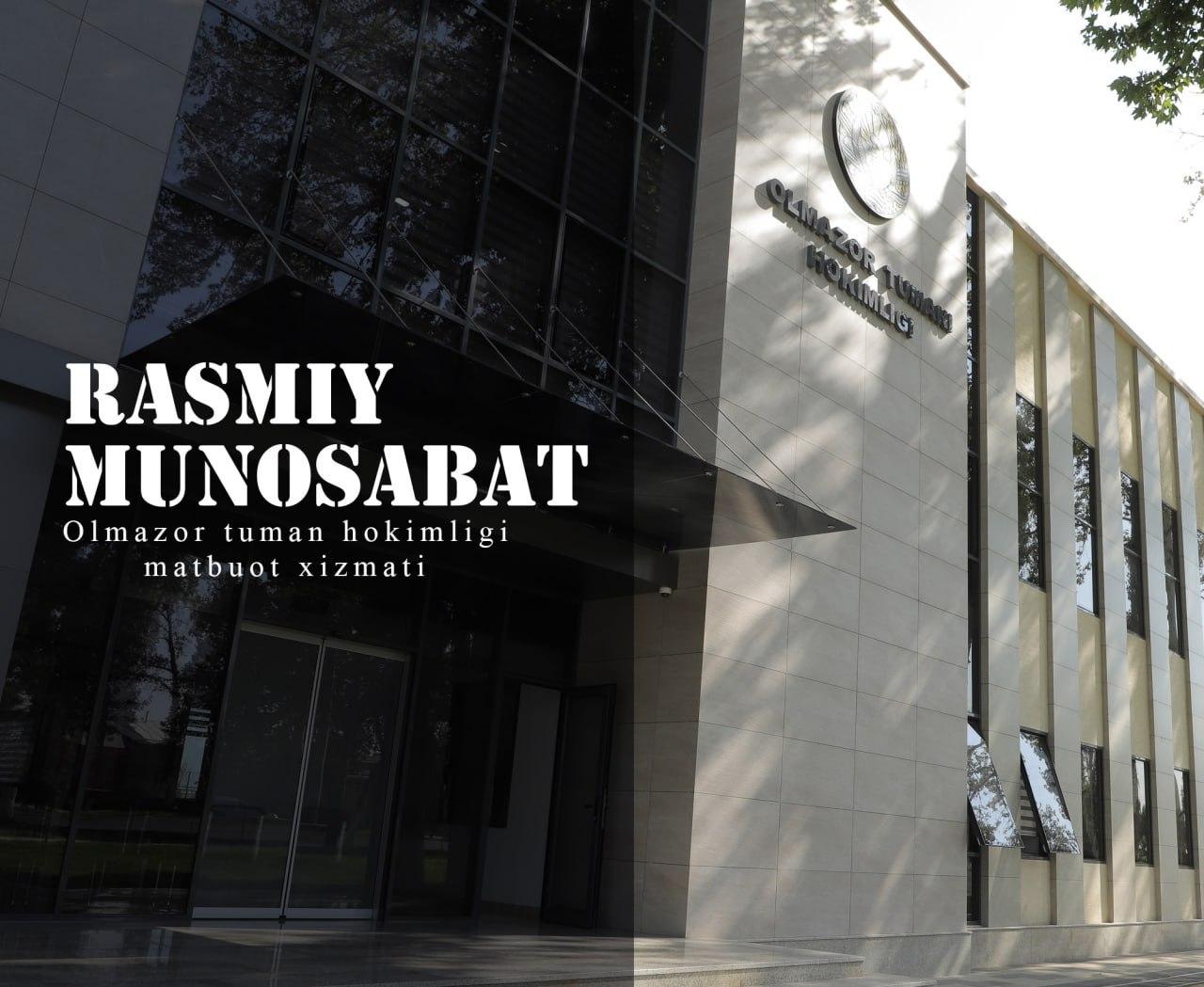 РАСМИЙ МУНОСАБАТ