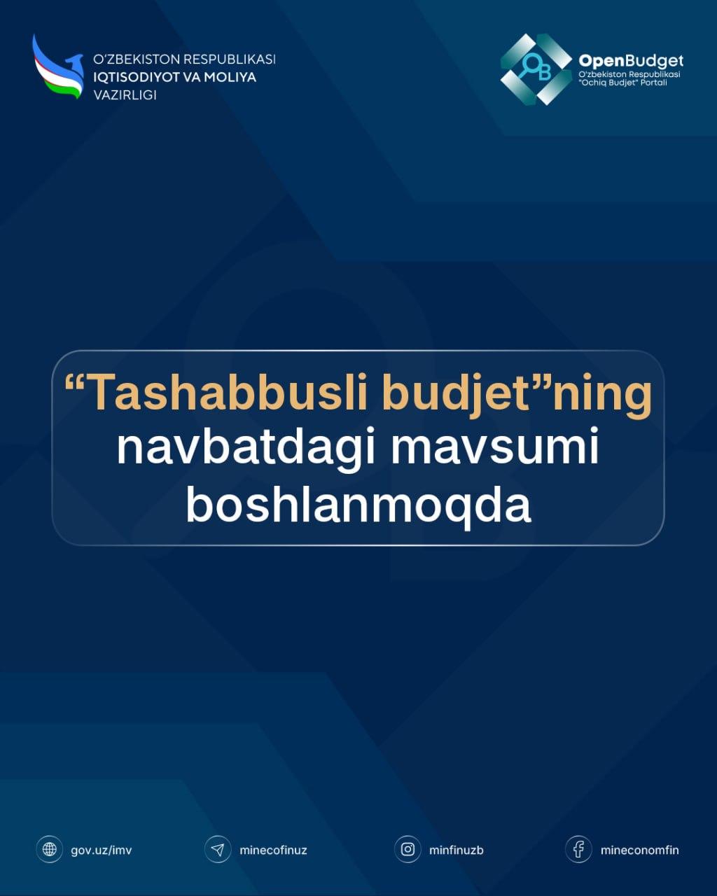 The Next Season of the “Initiative Budget” Begins