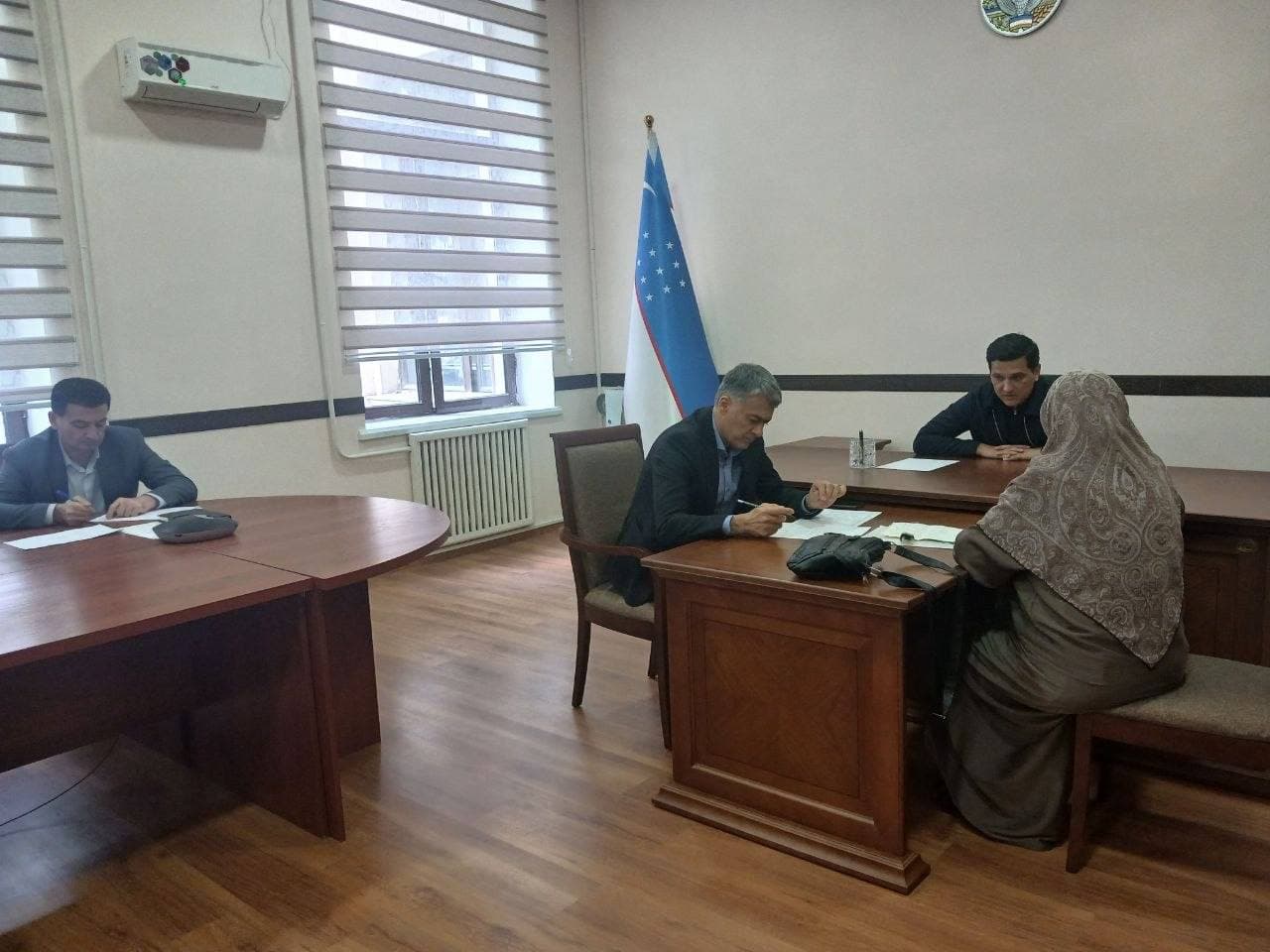 A reception of citizens was held